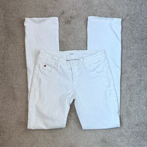 Hudson White Low Rise Jeans